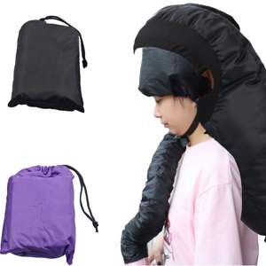 <strong>Hair</strong> <strong>Dryer</strong> <strong>Bonnet</strong> Attachment Reusable Durable Extra Large Hooded <strong>Dryer</strong> Adjustable Caps Polyester Material EasyUse Professional - Product Image 1