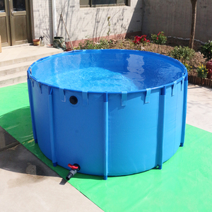 Étang de réservoir d'eau en PVC de <span class=keywords><strong>grande</strong></span> capacité d'approvisionnement d'usine avec cadre, pour système d'aquaculture et d'hydroponie professionnel - Product Image 2