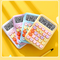 Calculatrice de bureau mécanique 2024 pour enfants, colorée, adorable, avec 12 grands affichages numériques, idéale pour les étudiants