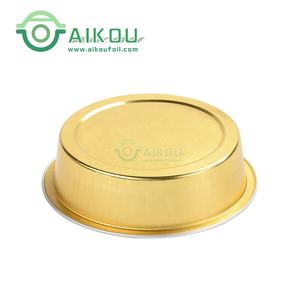 Moule en aluminium jetable avec couvercle, mur lisse, pour dessert 80ml - Product Image 3