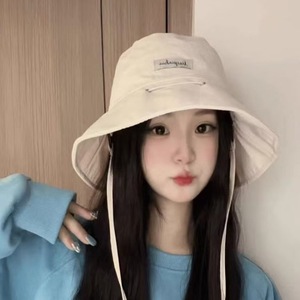 Convertible Bucket <b>Hat</b> For Women Sun Protection Foldable With Bag Function Spring <b>Summer</b> Outdoor Canvas <b>Hat</b> Pink Blue Green - Product Image 4