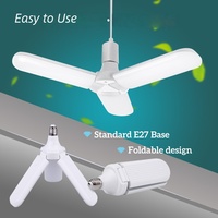 Lampe de plafond LED pliable OTHC, fabrication directe OEM/ODM, culot E27, protection oculaire, haute luminosité, installation facile, facile à nettoyer, pour dortoir et chambre à coucher