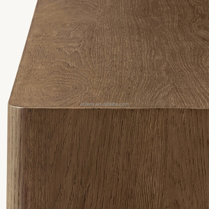 Ferly 2024 nueva decoración clásica para el hogar <span class=keywords><strong>mesa</strong></span> de centro de lujo roble blanco sólido estilo americano <span class=keywords><strong>nevera</strong></span> <span class=keywords><strong>mesa</strong></span> de centro y <span class=keywords><strong>mesa</strong></span> auxiliar - Product Image 3