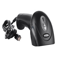 Escáner de Código de Barras Láser Inalámbrico USB, Producto en Stock con Interfaz Rápida para Inventario de Almacén
