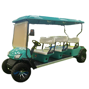 Voiture de golf électrique tout-terrain verte à 4 roues et 6 places, homologuée pour la route, Club Car, buggy, prix de vente - Product Image 1