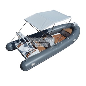 Bateau pneumatique semi-rigide en aluminium 480, coque en V profond, hors-bord, pour patrouille et loisirs - Product Image 3