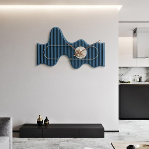 Nordic Style <b>Wall</b> <b>Clock</b> Irregular Shape Battery Powered <b>Silent</b> Living Room Decor Art Modern Minimalist Ornament - Product Image 3