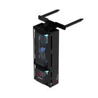 ALSEYE Refroidisseur de Boîtier PC Haute Performance, Petit Ventilateur CPU Noir C-RAM-Gamma-B 3PCS 40mm