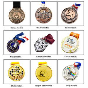 RENHUI <span class=keywords><strong>Valedictorian</strong></span> Scholastic University Kindergarten Graduación Artesanía de metal Honor Medallas y trofeos personalizados Medallas - Product Image 3