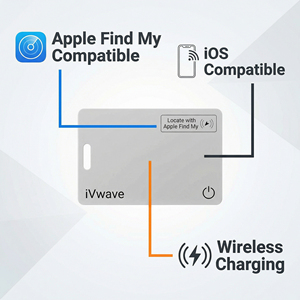 Tarjeta Localizadora Recargable para Cartera, Compatible con <span class=keywords><strong>Apple</strong></span> Find My iOS, Admite Carga Inalámbrica - Product Image 3