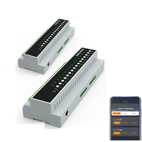 Module de commutation relais intelligent Tuya Wifi Zigbee 16 voies, module de contrôle d'appareils à distance, 110-240V, compatible Alexa Google Home