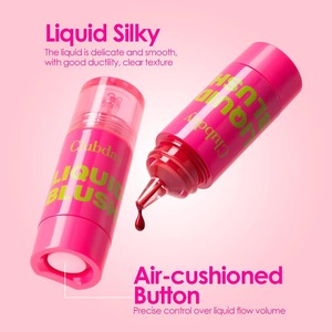 Fard à joues liquide Air-cushioned Button 6 couleurs, blush liquide polyvalent, rouge à lèvres mat <span class=keywords><strong>rose</strong></span>, maquillage longue tenue et facile à appliquer - Product Image 3