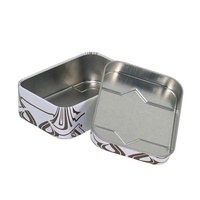 Boîte en étain rectangulaire de qualité alimentaire pour bonbons, personnalisable avec logo, couleur et impression, emballage cadeau pour enfants, vente directe usine