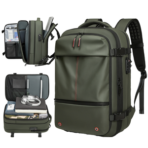 16 Inch Durable Nylon Zipper Lightweight Multifunctional Laptop <b>Backpack</b> Arcuate Shoulder Strap Waterproof Shoe <b>Compartment</b> - Product Image 1