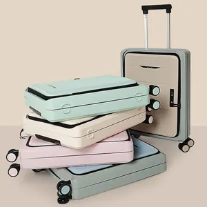 2022 नई आगमन foldable सूटकेस निविड़ अंधकार पॉलिएस्टर foldable यात्रा सामान कठिन खोल सूटकेस बैग