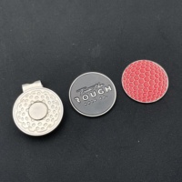 Outil de réparation de divot de terrain de golf à gravure magnétique en métal de vente chaude avec marqueur de balle