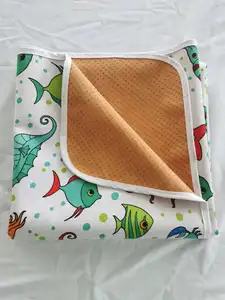 EASYMOM waschbare Spülmatte tragbar Waterproof Anti-Rutsch-Boden Baby-Spitzenmatte für den hohen Stuhl faltbare Babyspielmatte