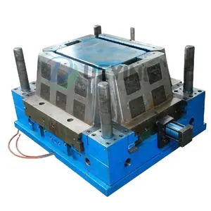 运输存储周转箱模具制造商塑料注射板条箱模具