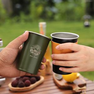 Tasses miniatures empilables en acier inoxydable personnalisées, mugs de camping en plein air, gobelets de voyage portables pour boire du café, de la bière - Product Image 3