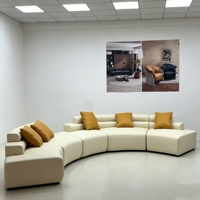 Hochwertiges Modernes Rundes Modulares Sofa-Set Gepolsterte Lounge-Sitzgruppe für Gewerbliche Hotelprojekte