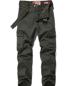 2026 BAWANGCHENG <span class=keywords><strong>Pantalon</strong></span> cargo décontracté pour homme, taille mi-haute, couleur café, 100% coton respirant, style jogger, grande taille, pour l'extérieur, <span class=keywords><strong>avec</strong></span> poches latérales - Product Image 6