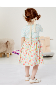 <span class=keywords><strong>Robe</strong></span> fleurie à manches évasées pour petite fille, vêtements d'été, nouvelle collection printemps 2022 - Product Image 6