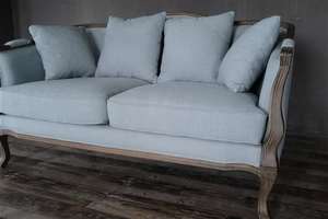 Đồ Nội Thất Pháp Bán Chạy Vải Lanh Cổ Gỗ Sồi Ghế Sofa Sự Kiện Cổ Điển Của Pháp Dành Cho Đám Cưới - Product Image 6