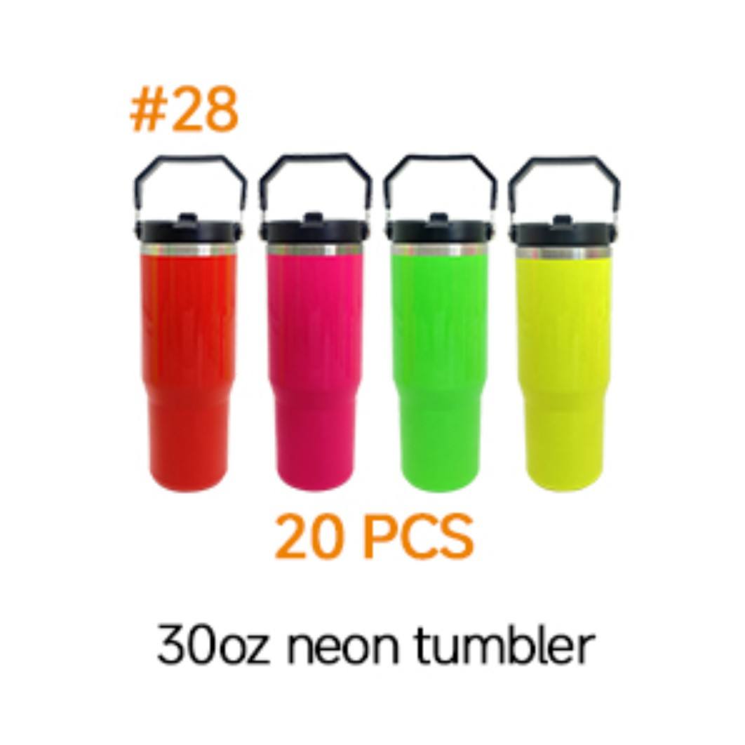 Gobelet néon 30oz 20 pièces