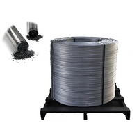 Fil fourré silicium-calcaire Si 60% Ca 30% diamètre 13 mm, noyau en poudre, 150 g par mètre pour la sidérurgie