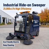 Nouvelle balayeuse industrielle électrique autoportée haute performance X7 pour toitures, autopropulsée, 48V, avec brosses de nettoyage, pour usage extérieur, 21002/h