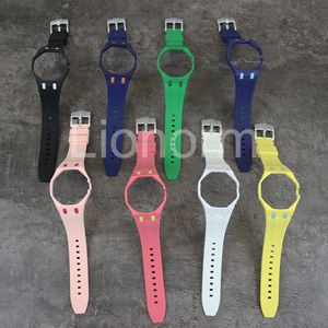 Correa de Silicona Integrada Estilo Savonnette de Lionorm para AP -Swatch Royal Pop 3 O'clock Crown, Correa de Repuesto Impermeable para <span class=keywords><strong>Reloj</strong></span> - Product Image 3