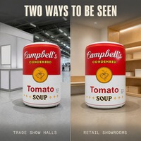 Affichage publicitaire gonflable personnalisé en forme de canette pour la promotion