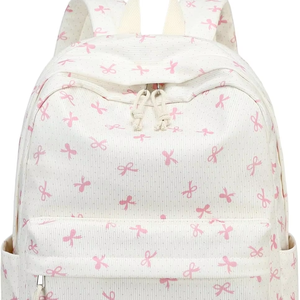 Ba lô nữ vintage dung tích lớn chống thấm nước thiết kế đơn giản màu trơn dành cho dã ngoại du lịch trường học chất liệu polyester bán buôn - Product Image 1