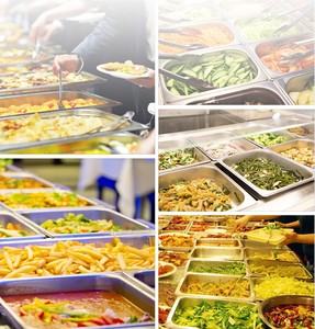 Bandeja de Acero Inoxidable GN de 1/2 Tamaño, Contenedor 201 para Exhibición de Alimentos, Equipo de Servicio de Alimentos para <span class=keywords><strong>Restaurante</strong></span> - Product Image 6