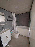 Salle de bain préfabriquée professionnelle et pratique en alliage d'aluminium avec baignoire de taille 2315 - Salle de douche intégrée moderne pour la maison et l'hôtel