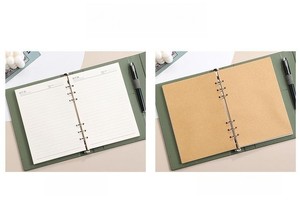 A5 Business Creative Genuine Leather Notebook <b>Journal</b> Diary Planner with Blank Lines Loose Leaf for Most Trending Item Right Now - Product Image 5