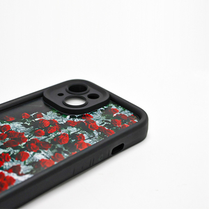 Custodia per telefono in stile rosa rossa fiore per <span class=keywords><strong>IPhone</strong></span> 11 12 13 14 15 Pro Max XR XS X <span class=keywords><strong>8</strong></span> Plus <span class=keywords><strong>Cover</strong></span> posteriore in <span class=keywords><strong>Silicone</strong></span> morbido - Product Image 5