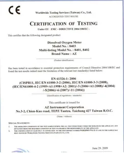 Bienvenue pour vérifier les caractéristiques, l'application, les spécifications, <span class=keywords><strong>YouTube</strong></span> de 8403 <span class=keywords><strong>AZ</strong></span> compteur d'oxygène dissous numérique portable avec Memor - Product Image 6