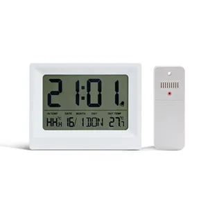 Wireless Remote Thermometer With Indoor Outdoor Temperature Humidity And Alarm