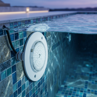 IP68 Ultraflache 6W LED-Schwimmbadbeleuchtung AC/DC 12V Neutralweiß 120° Abstrahlwinkel Fernbedienung 1,5M Gummikabel