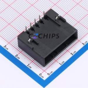 HC-3810-5AW-05 Wire-to-Board Pin Header Bent Lead Through Hole,P=3.81mm Connector 1x5P 3.81mm Right Angle Insert 5P - Product Image 1