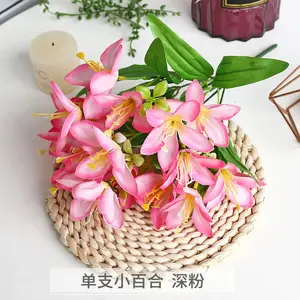 인공 꽃 홈 장식 도매 웨딩 풍경 18 머리 백합 꽃