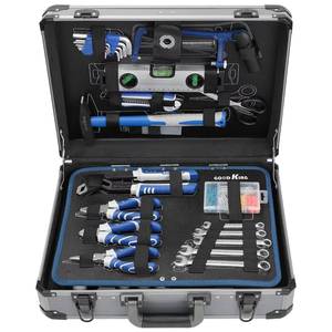 Outils de quincaillerie Steeltreks, ensemble d'outils à main en aluminium de 182 pièces, clé à cliquet, clé à douille et pioche, matériau CR-V, personnalisable, OEM, coffret rigide - Product Image 1