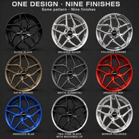 Jantes forgées noires 5 branches, 3 pièces, finition or, 21x11 5x120 ET30 6061 T6, jantes personnalisées à déport profond pour Cadillac