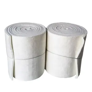 Manta de fibra cerámica 128Kg/m3 Material de aislamiento térmico para horno