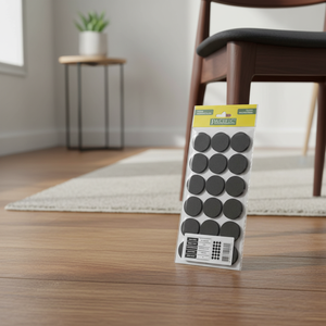 BLACK 35mm Self Adhesive Rubber Felt EVA Circle Furniture Feet <b>Pads</b> - Product Image 3