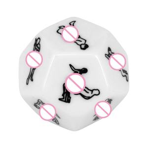 Jeu de dés de position de sexe d'<span class=keywords><strong>action</strong></span> de 25mm D12 jeu de société de dés de sexe de couple polyédrique - Product Image 1
