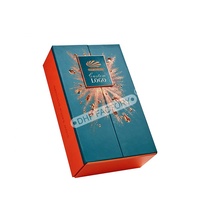 Maßgefertigte Luxus-Whisky-Verpackung aus Graupappe mit Doppelöffnung, EVA-Einlage und Vollfolienprägung für Whisky-Boxen