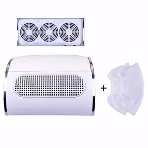 Clou Collecteur D'aspiration de Poussière 3 Ventilateur Aspirateur Ongle Nettoyant Manucure Outils