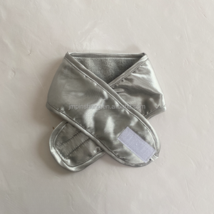 Bandeau de yoga pour le lavage du visage avec logo personnalisé, spa, beauté, réglable, antidérapant, enveloppe de cheveux à double couche, flanelle satinée, ruban <span class=keywords><strong>magique</strong></span> - Product Image 5